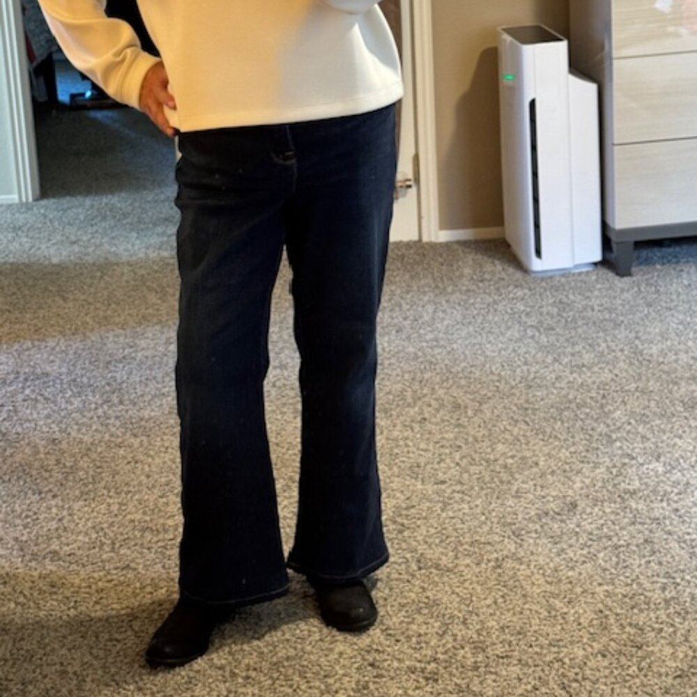 Good American High Waist Wide Leg Jeans
